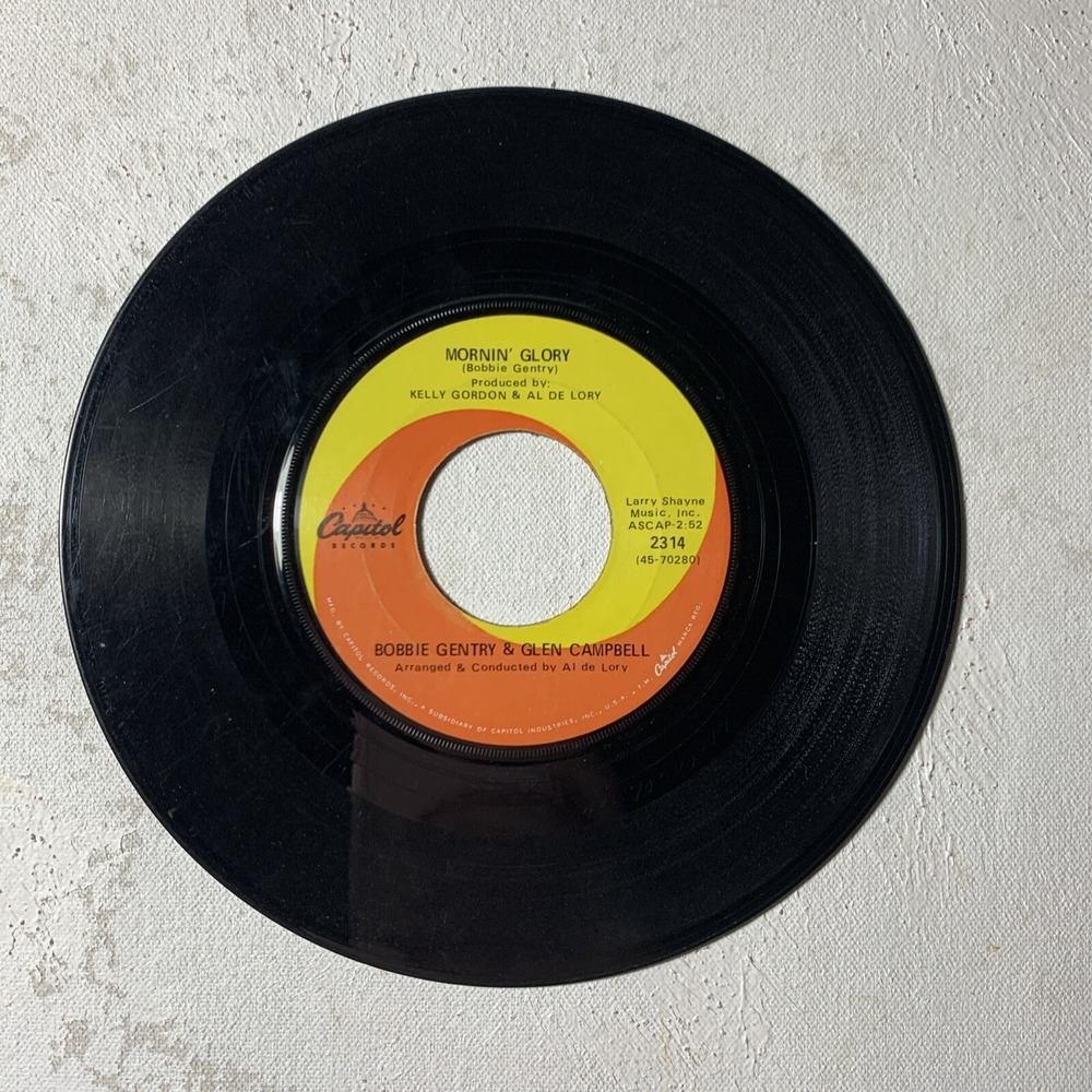 BOBBIE GENTRY GLEN CAMPBELL less of me/mornin glory 2315 CAPITOL 45